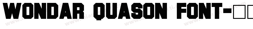 Wondar Quason font字体转换